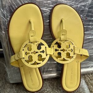 Tory Burch Yellow Miller Sandals
